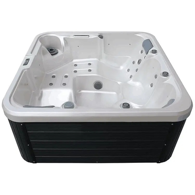Rilassante e piacevole vasca idromassaggio rettangolare con generatore di ozono 1pc filtro 1pc sotto l'acqua luce per la famiglia