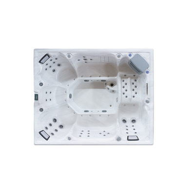 Ocean Wave Rectangle Acrilico Bianco Puro Vasca Da Bagno Esterno Vasche SPA